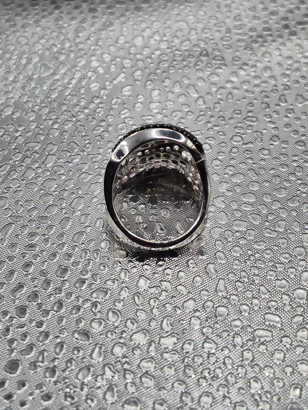Genuine Handcrafted Sterling Silver Ring With Thai Black Spinel